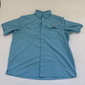 REALTREE Mens Short Sleeve Fishing Guide Shirt Outdoors Hiking Large Real Tree
